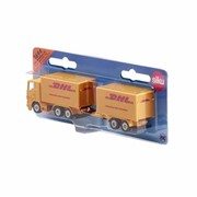 Siku ciężarówka przyczepą DHL kurier model metal skala S1694 4006874016945