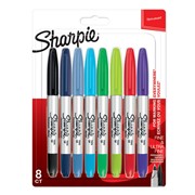 MARKER SHARPIE TWIN TIP 8 KOLORÓW 3026980654092