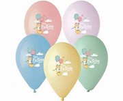 Balony Happy Birthday lisek mix kolorów 5 sztuk 5902973133097 Balony Bielany Hobby Art