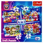 Puzzle 4w1 Bohateriowe na ratunek TREFL 5900511346213 balony bemowo hobby art