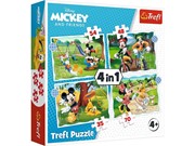 TREFL Puzzle 4w1 Fajny dzień Mickiego 5900511346046 balony bemowo hobby art