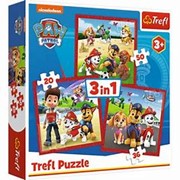 Puzzle 3w1 Psi Patrol Wesołe pieski Paw Patrol 5900511348675 balony bemowo hobby art