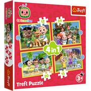 Puzzle TREFL 4w1 Cocomelon Poznaj bohaterów 5900511346473 balony bemowo hobby art