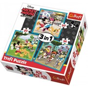 Trefl Puzzle 3w1 Myszka Miki 5900511348460 balony bemowo hobby art