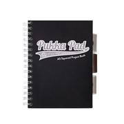 Pukka Pad Pukka Project Book Black & Grey A5 80g kratka 100 kartek 5032608030993 Hobby Art Warszawa