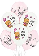 Balony 6szt Baby Girl! miś 5902150650669 Balony Bielany Hobby Art